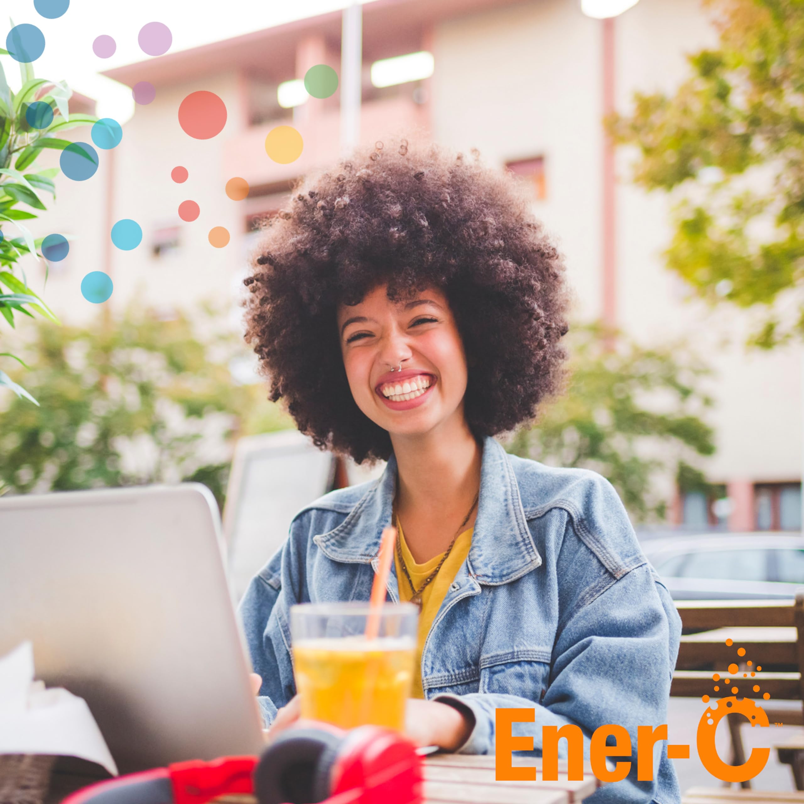 Ener-C Orange, goût fruit naturel, boisson agréable sans caféine.