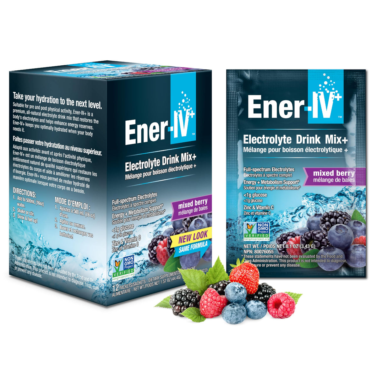 Ener-C poudre électrolyte hydratation – idéal pour l’entraînement et récupération.