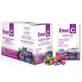 Sachet Ener-C hydratation fruits rouges prêt à être utilisé pour une boisson sans sucre.