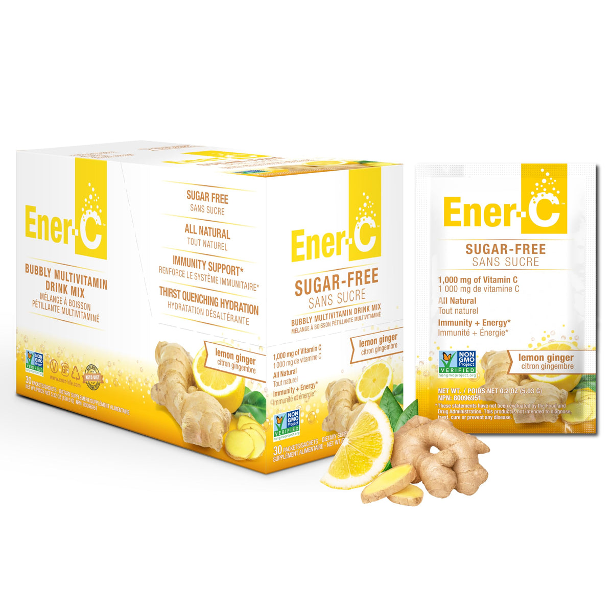Ener-C sans sucre se dissolvant dans l eau pour une hydratation pratique