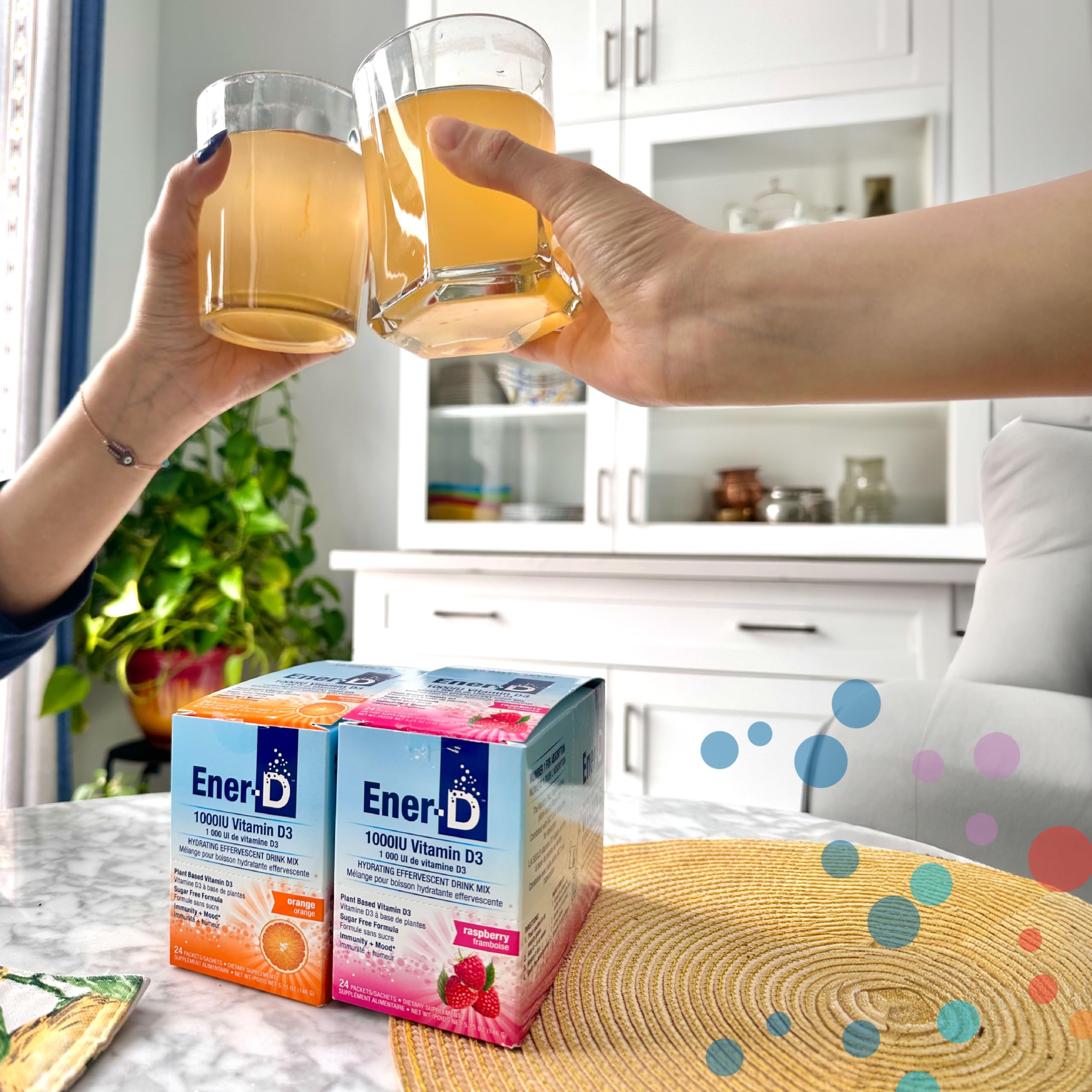 Pack Ener-D 24 sachets pour hydratation quotidienne pratique.