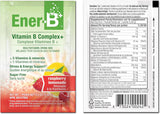 Ener-B+ arôme framboise-citronnade, goût frais et fruité.
