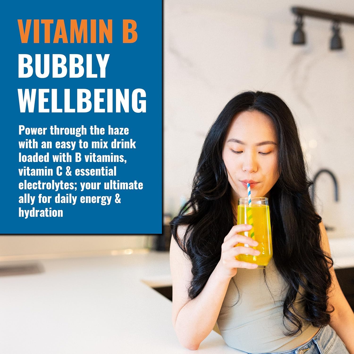 Ener-B+ boisson vitaminée orange favorise l hydratation et le bien etre