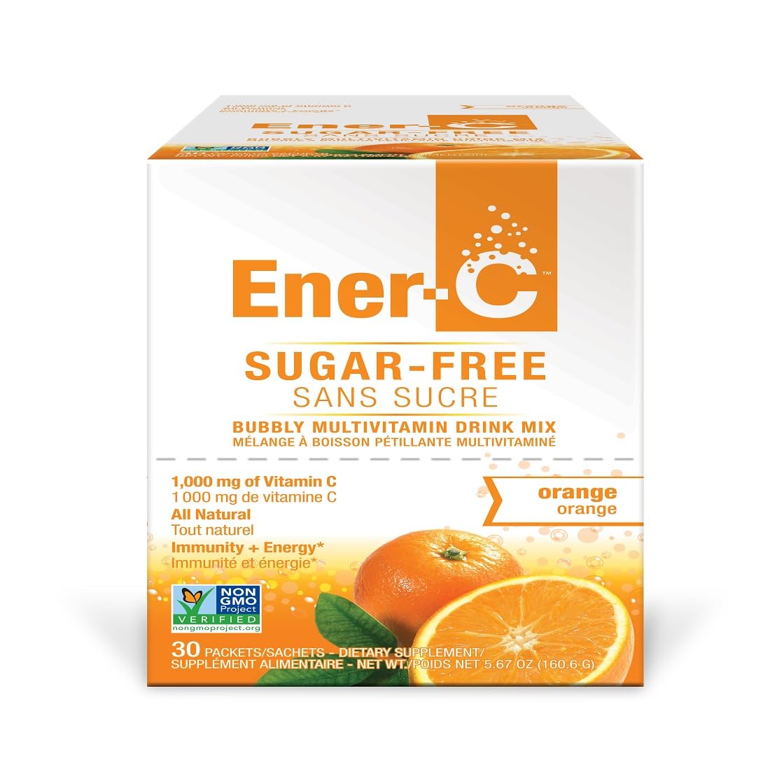 Ener-Life Orange, sachet individuel, énergie pratique lors de déplacements.
