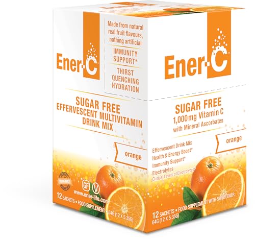 Ener-Life Orange, verre de boisson, hydratation durable sans sucre.