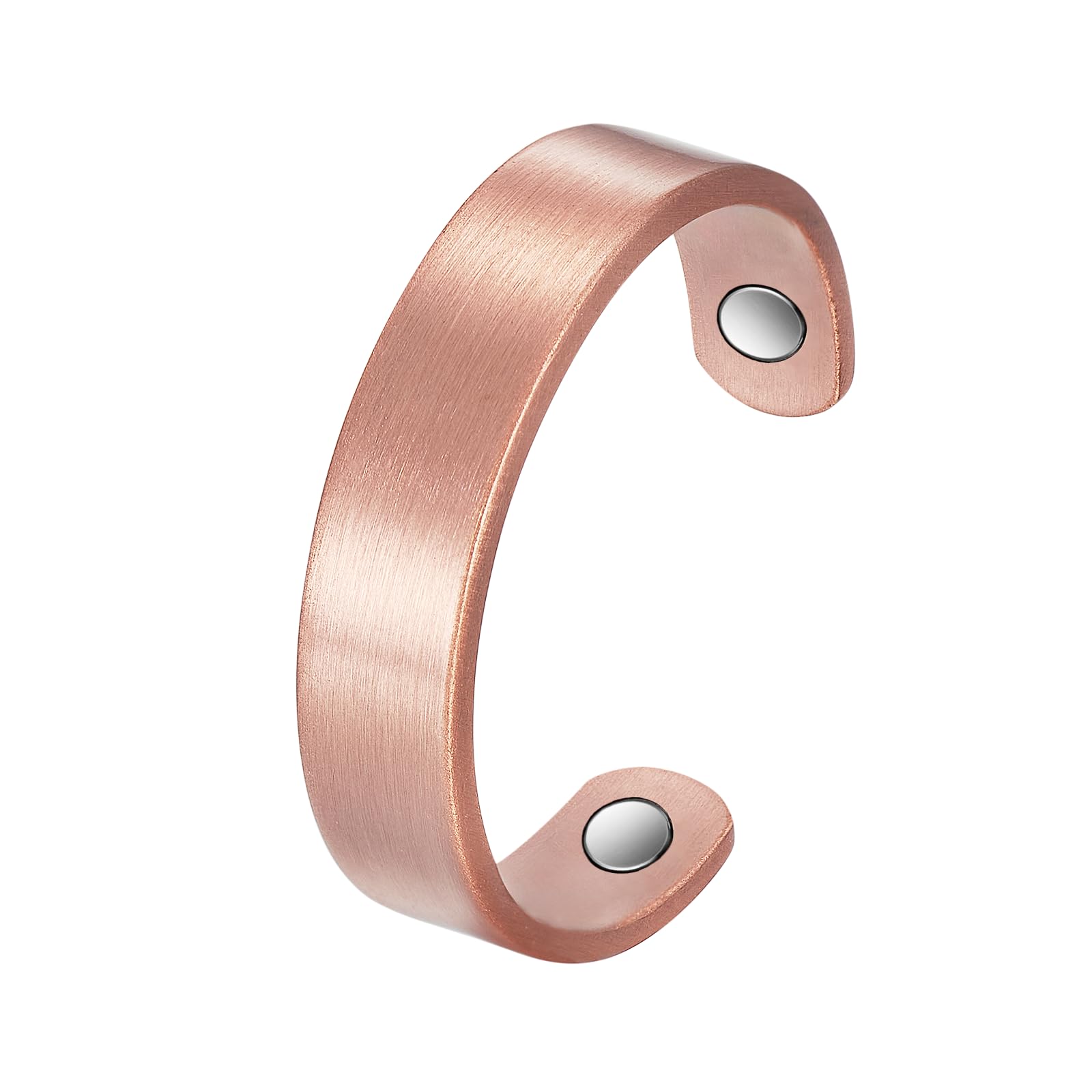Bague EnerCoppeX en cuivre pur, idéale pour porter au quotidien.