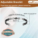 EnerCoppeX bracelet cuivre-8-aimants: peut apaiser certaines douleurs et favoriser une meilleure circulation.