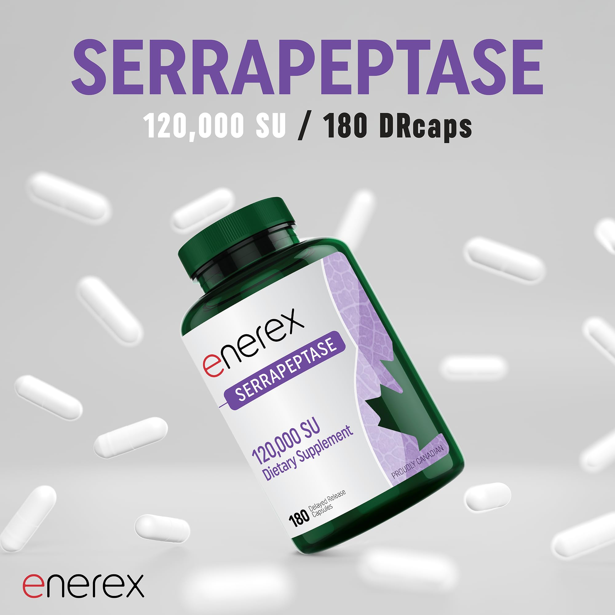 Enerex Serrapeptase DRcaps améliore l absorption ciblée dans l intestin