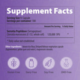 Enerex Serrapeptase sans OGM et sans gluten pour vos choix alimentaires