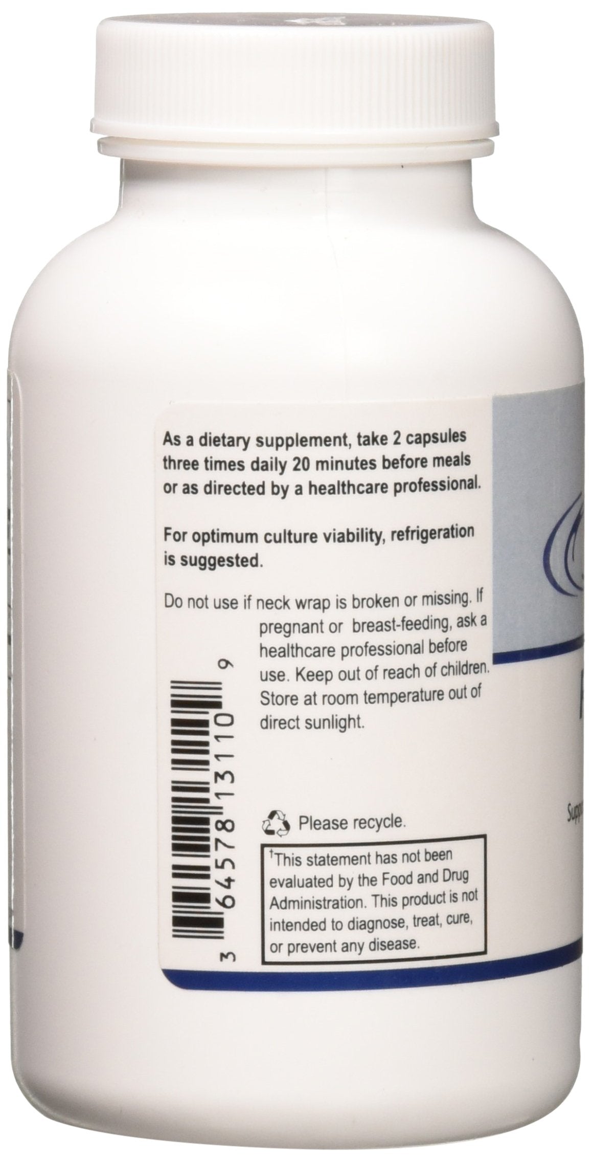 Capsules blanches Flora Synergy d’Energetix, faciles à avaler.
