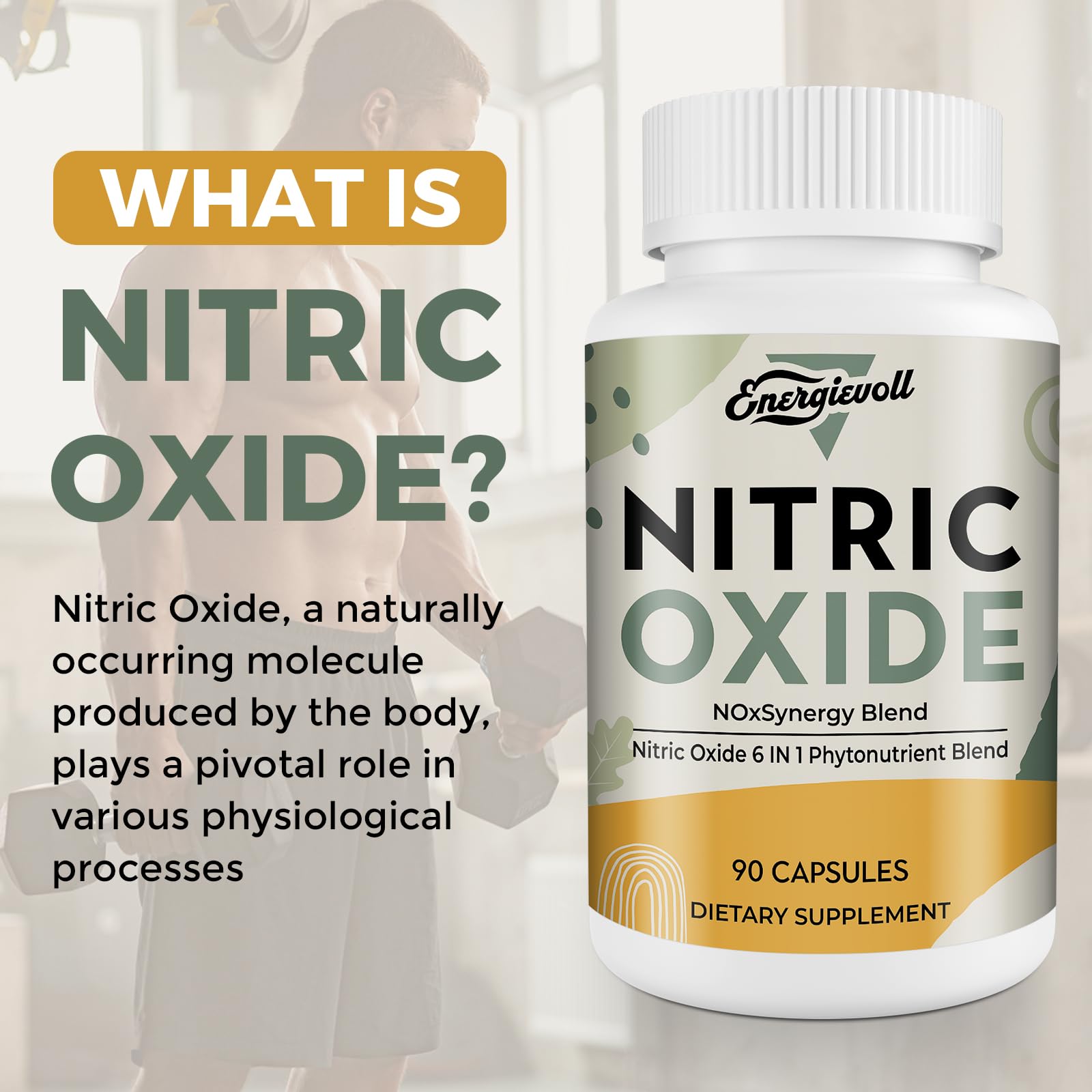 Energievoll: capsules phytonutriments montrant un mélange naturel.