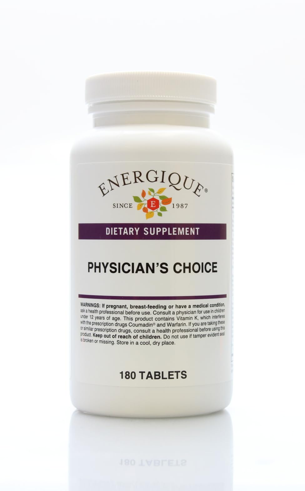 Energique Physician's Choice, bouteille, formule sans fer et B12 méthylcobalamine pour le quotidien