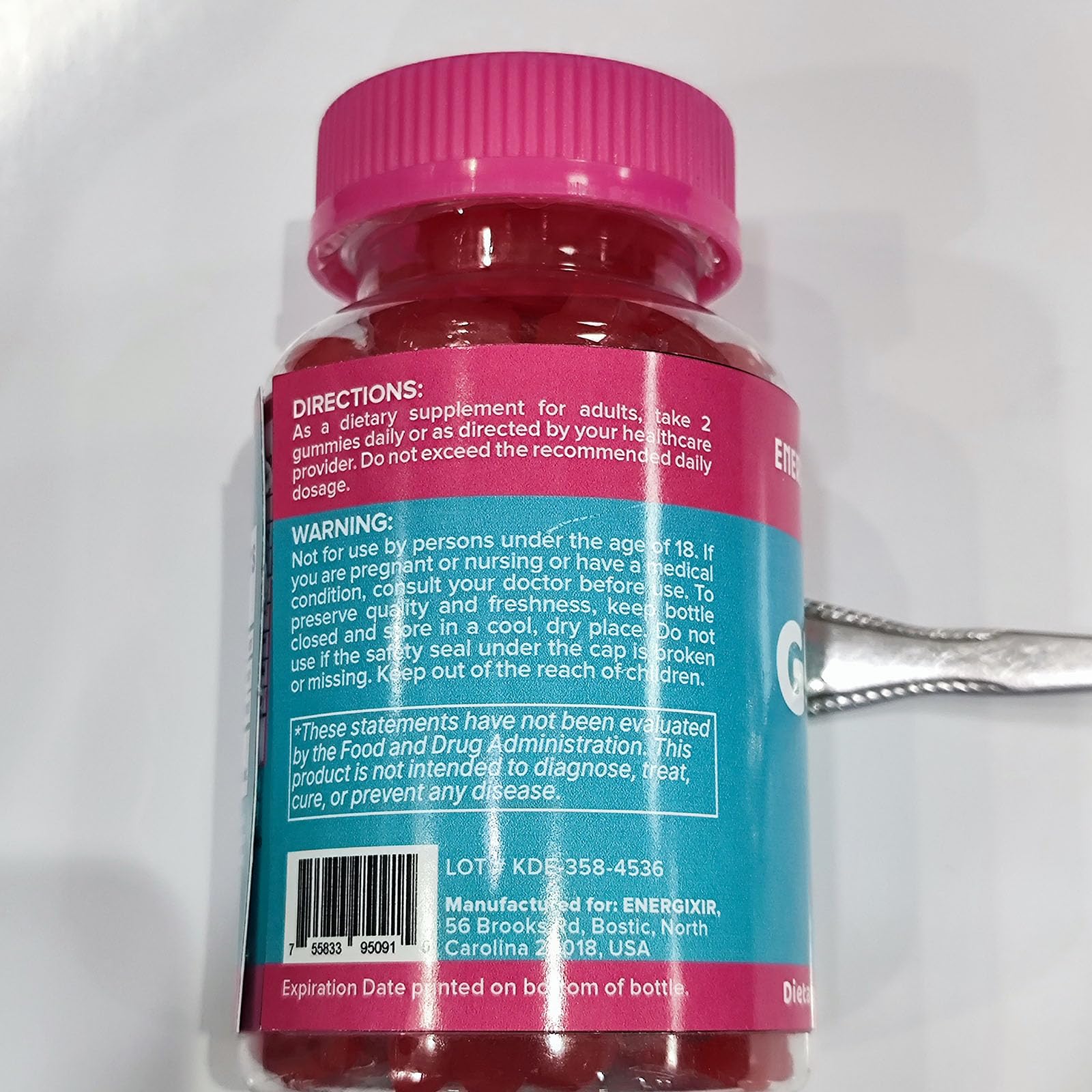 Gommes Energixir créatine pour tous, saveur fruitée et facilité d’emploi.