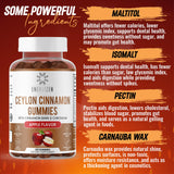 Énergizen Cannelle-Chromium Gummies étiquette vegan, option responsable.