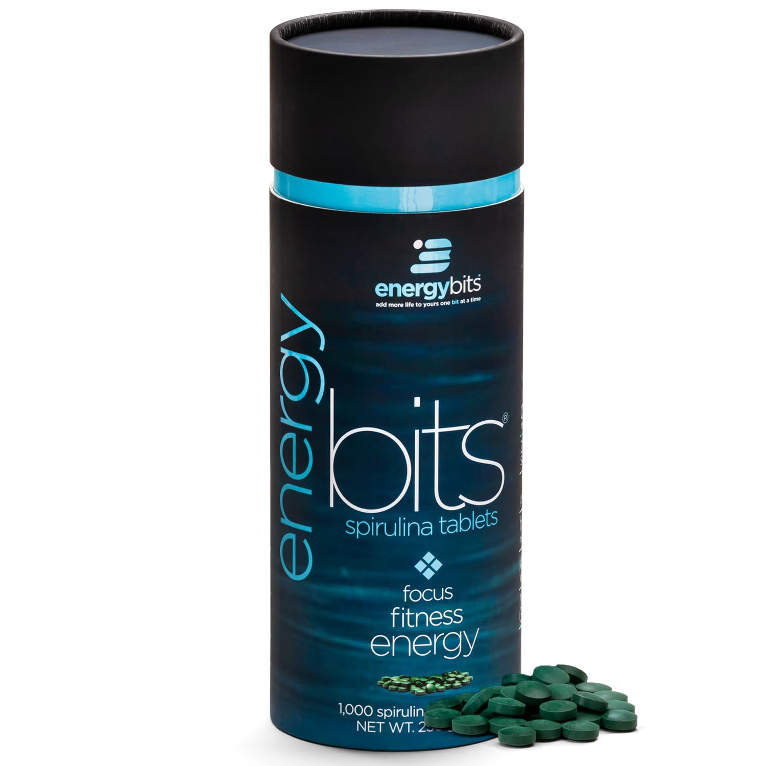 EnergyBits tablettes spiruline: énergie rapide et concentration améliorée