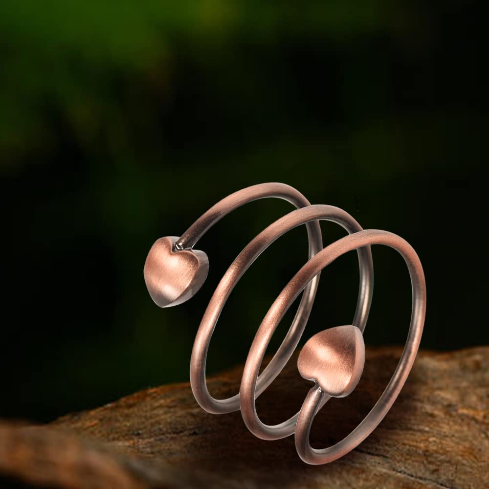 EnerMagiX bague cuivre fini lustre, éclat durable pour un look chic