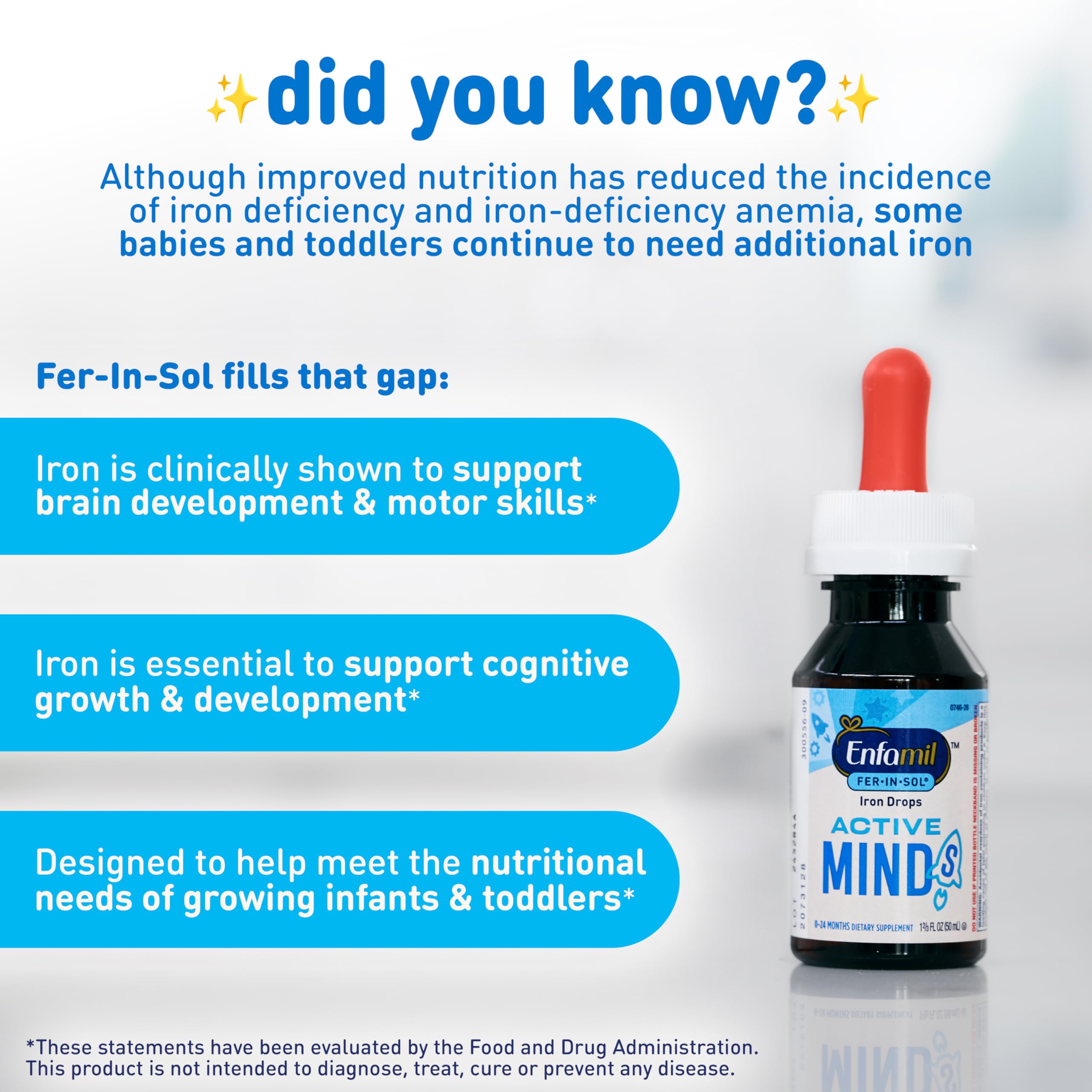 Compte-gouttes Enfamil Fer-in-Sol, versement direct facilité.