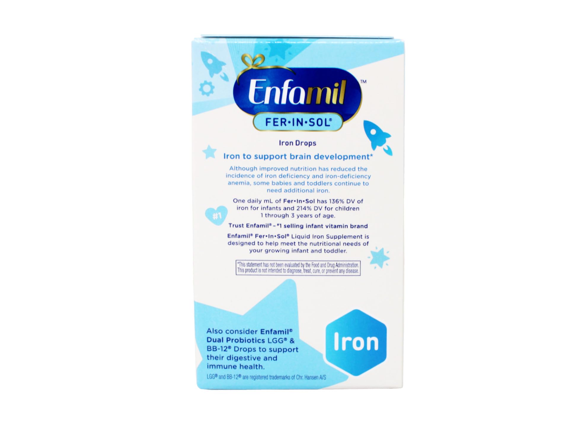 Pipette doseuse Enfamil Fer-In-Sol pour dosage précis.