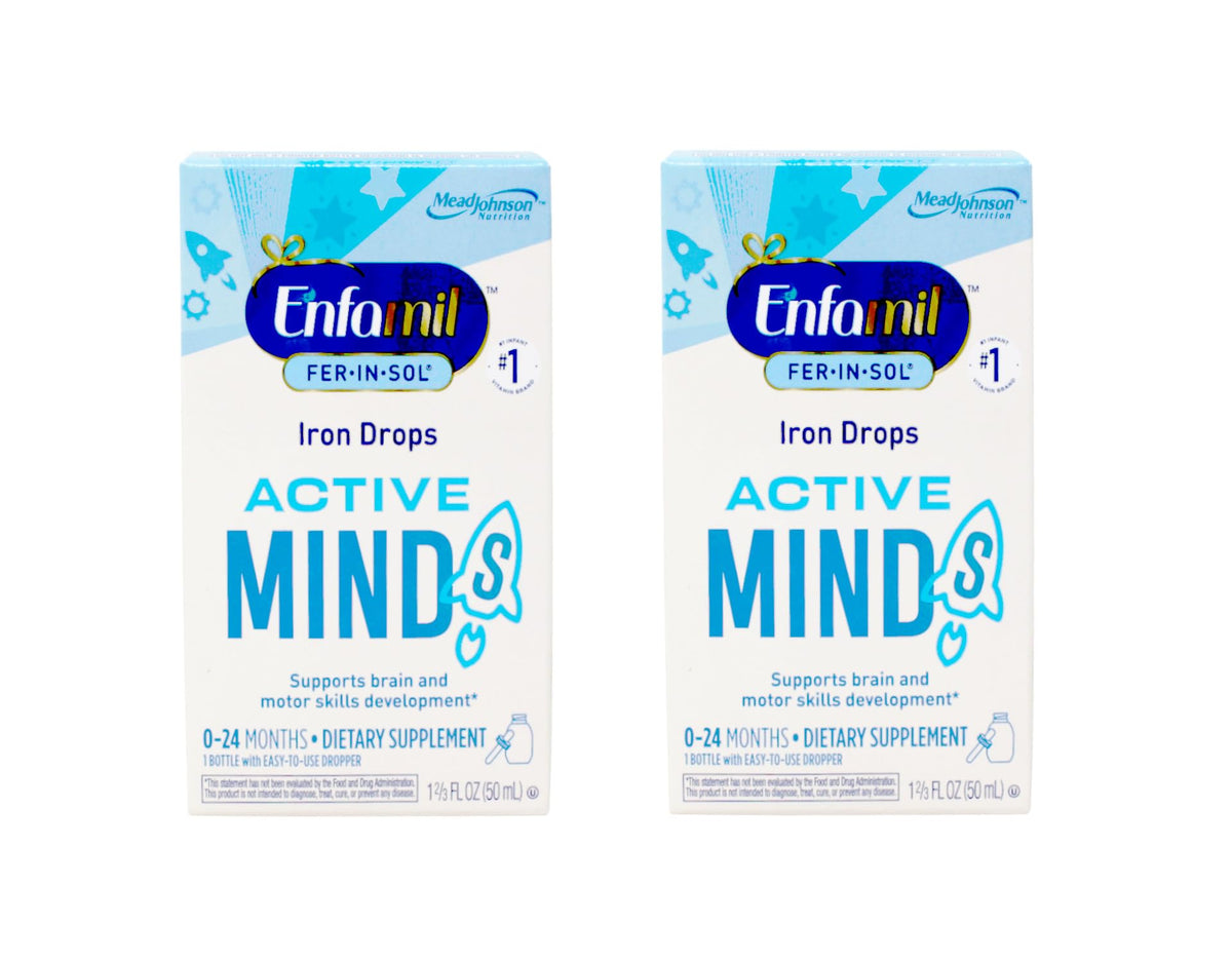 Enfamil Fer-In-Sol gouttes dans bouteille 50 ml faciles à utiliser pour nourrissons.