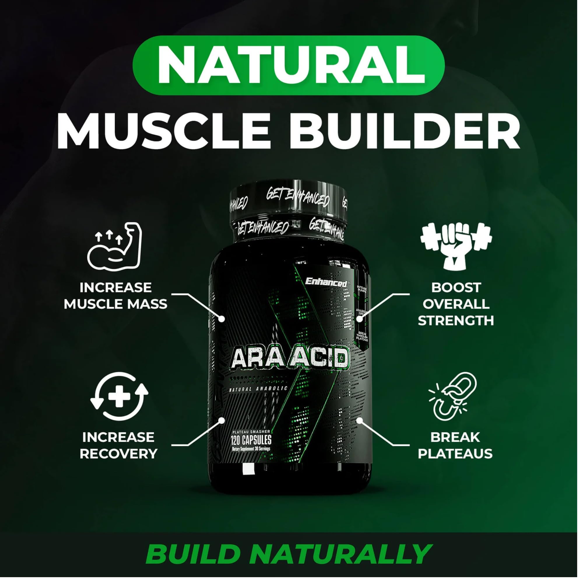 Enhanced acide arachidonique capsules – gros plan sur des capsules faciles à prendre