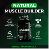 Enhanced acide arachidonique capsules – gros plan sur des capsules faciles à prendre