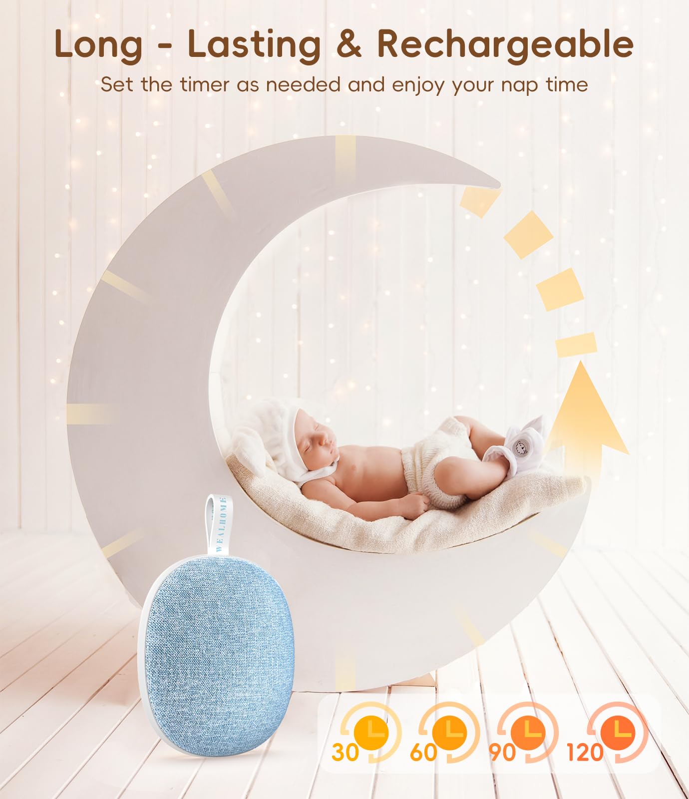 Enhanlife Lumière nuit chaude portable pour créer une ambiance réconfortante