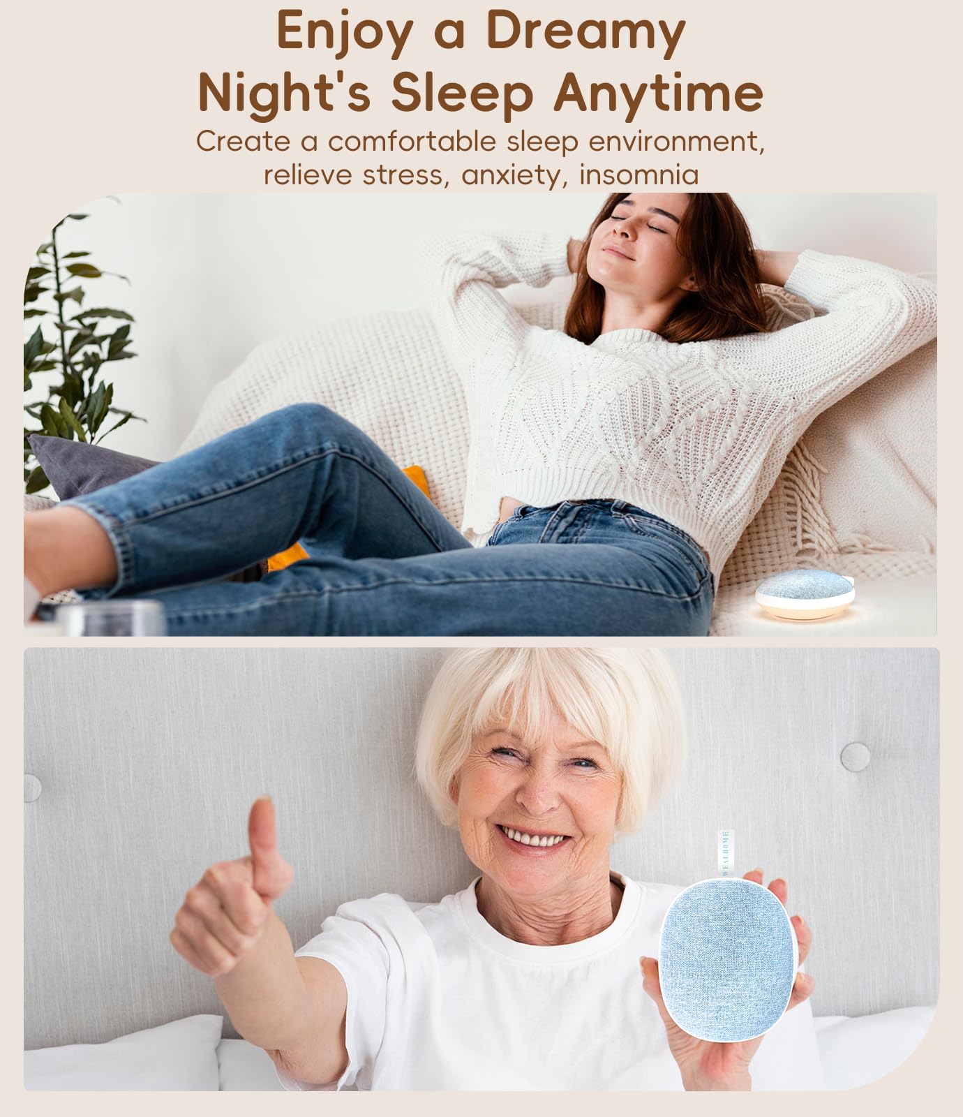 Enhanlife 6 sons apaisants pour veille calme et dormition
