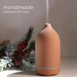 Détail du diffuseur ENILYM en céramique, artisanat élégant pour une déco zen.