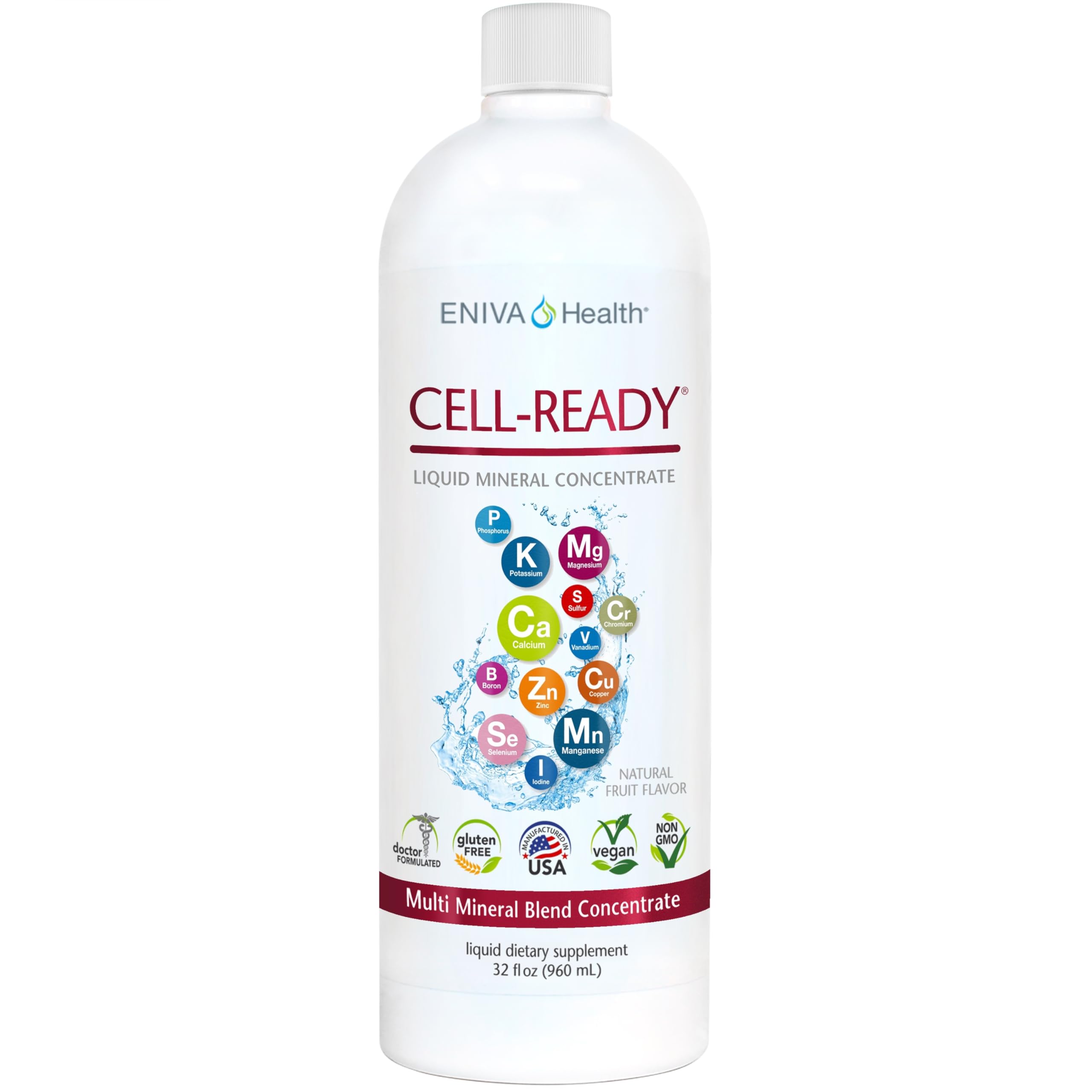 Eniva Health Cell Ready Minéraux – bouteille: absorption rapide grâce à la solution ionique.