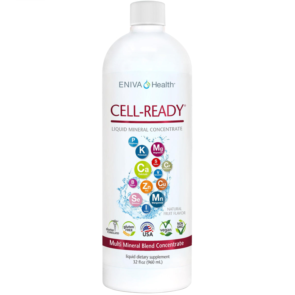 Eniva Health Cell Ready Minéraux – bouteille: absorption rapide grâce à la solution ionique.