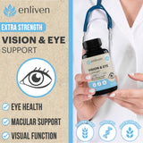 Capsules Enliven soutiennent les yeux avec antioxydants pour le confort visuel.