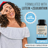 Capsules Enliven Zinc et vitamines C et E pour le soutien oculaire.