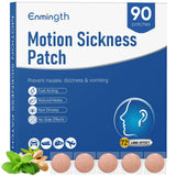 Patch hydrocolloïde Enmingth derrière l'oreille, soulage le mal de mer sans somnolence.