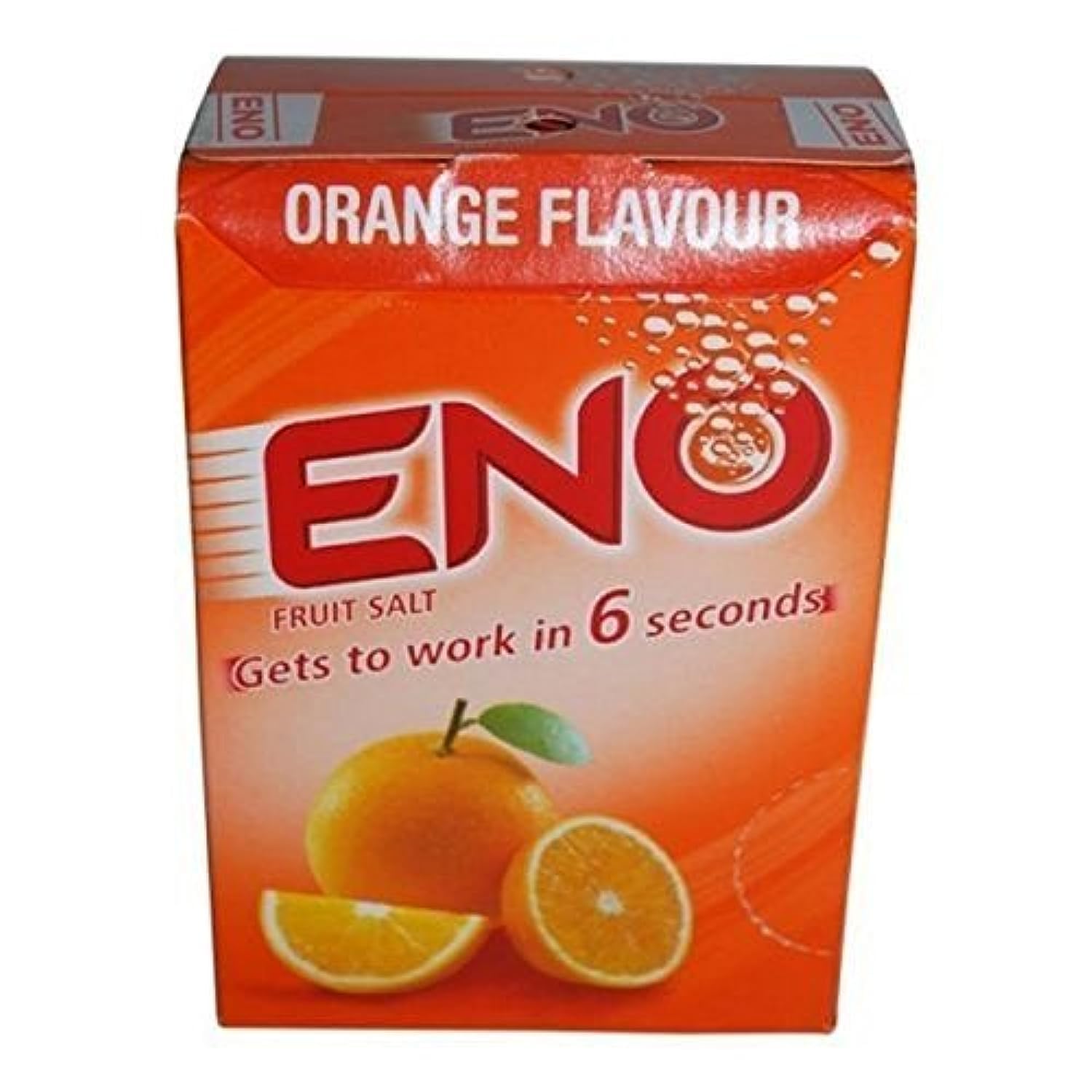 ENO Fruit Salt Orange, sachet 5 g, utilisation après repas pour un éventuel confort