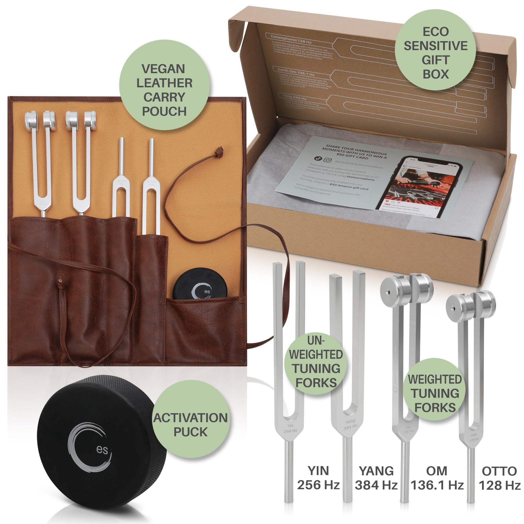 ENSO SENSORY pochette-cuir-vegan, rangement pratique pour les composants.