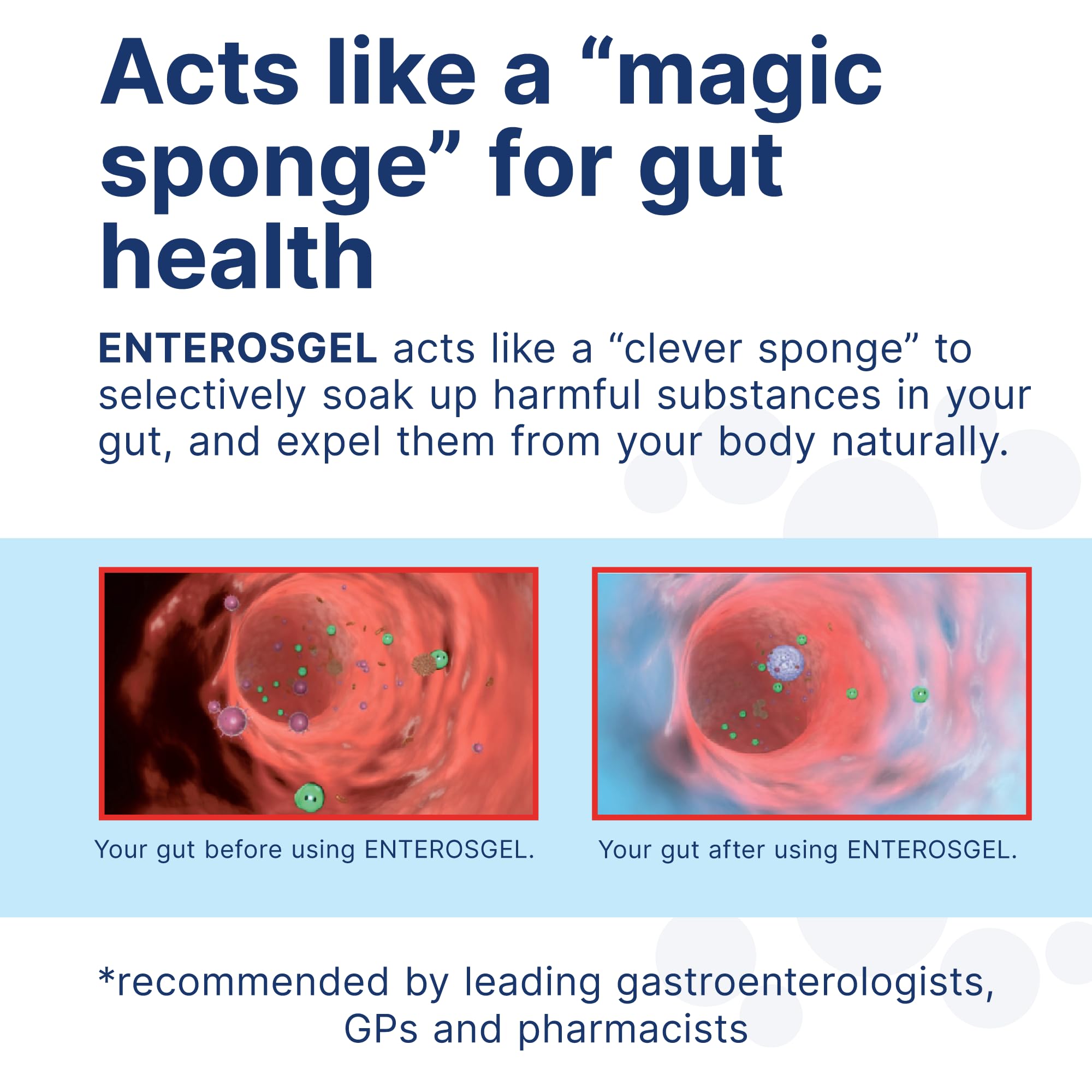 Enterosgel Detox Tube sans conservateurs et sans sucre, option sûre et vegan.