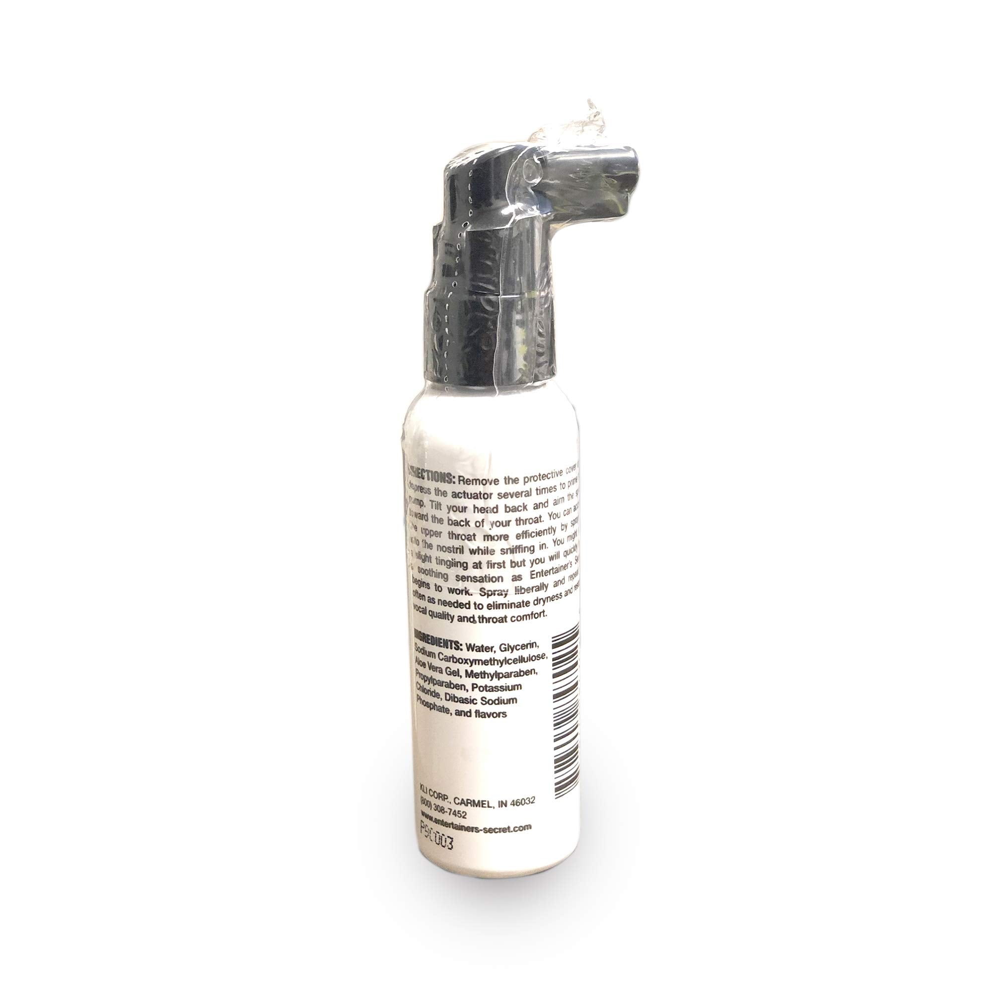 Entertainer's Secret Spray utilisation simple pour soulager la gorge