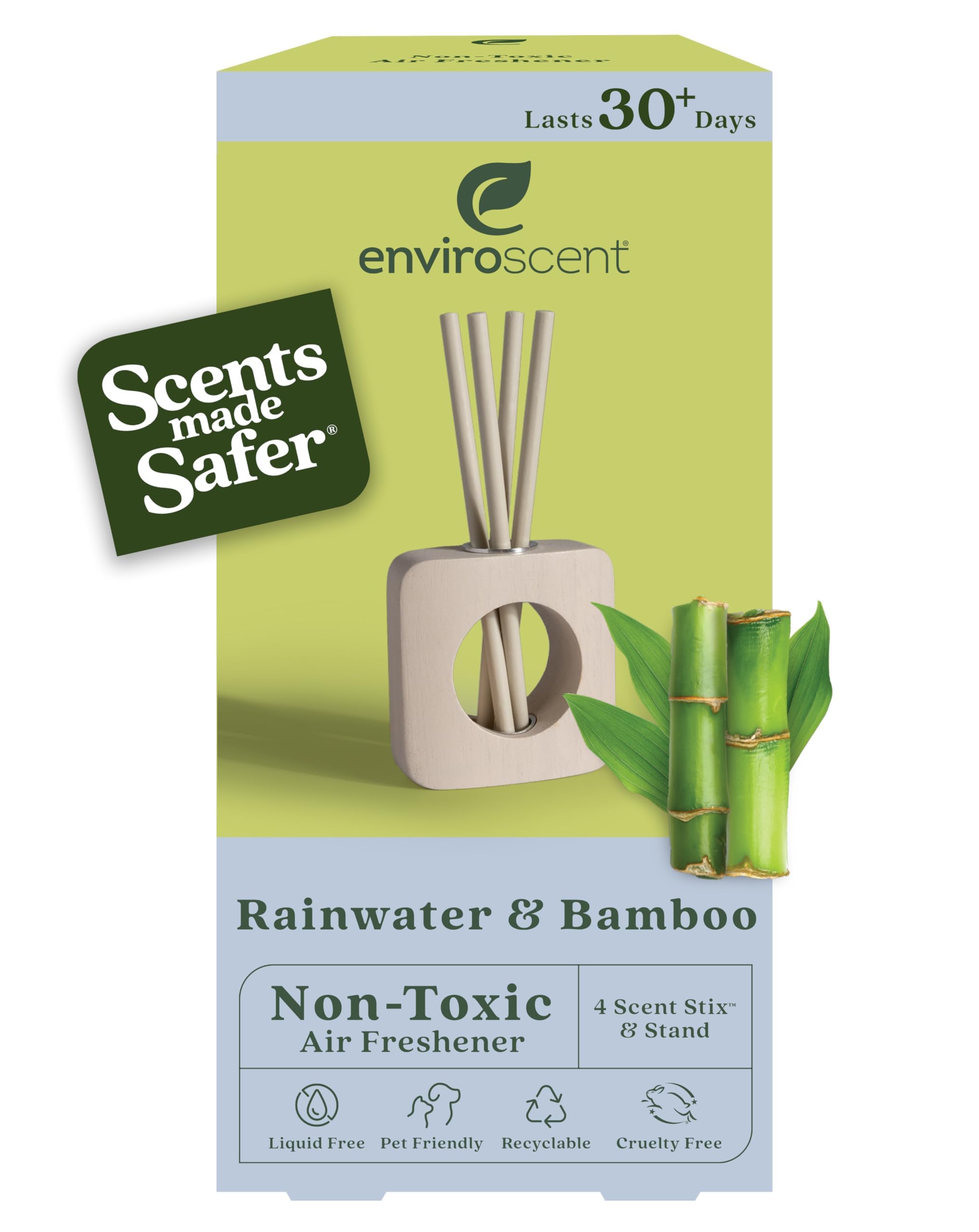 Enviroscent Scent Stix dans le support en mangue, diffusion discrète et naturelle.