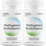 Bouteille envitamin montrant le complexe méthylé pour la routine quotidienne.