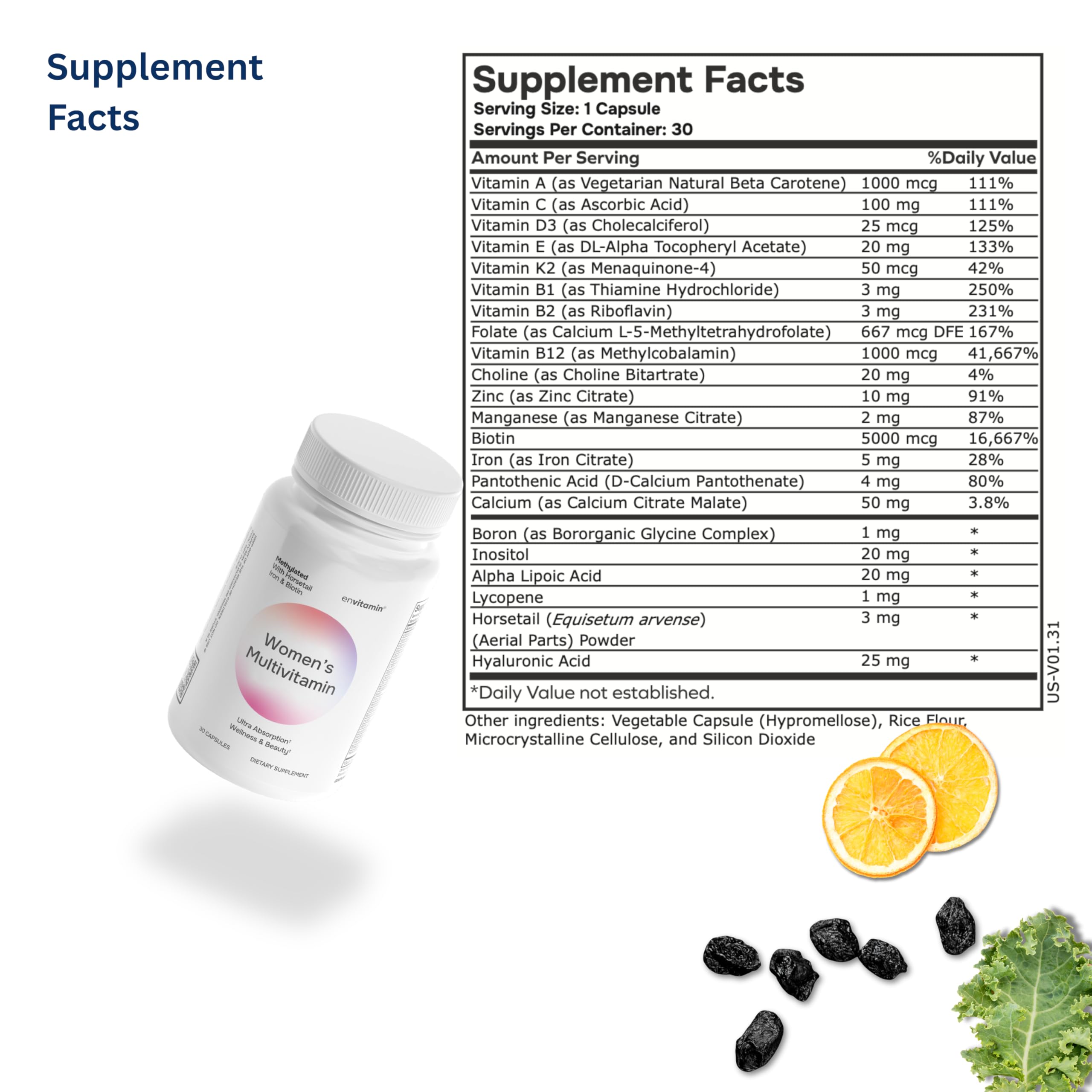 Presentoir Envvitamin en magasin, facilement a reperez.