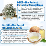 Vitamine D3 et K2 soutiennent l'immunité et les os.