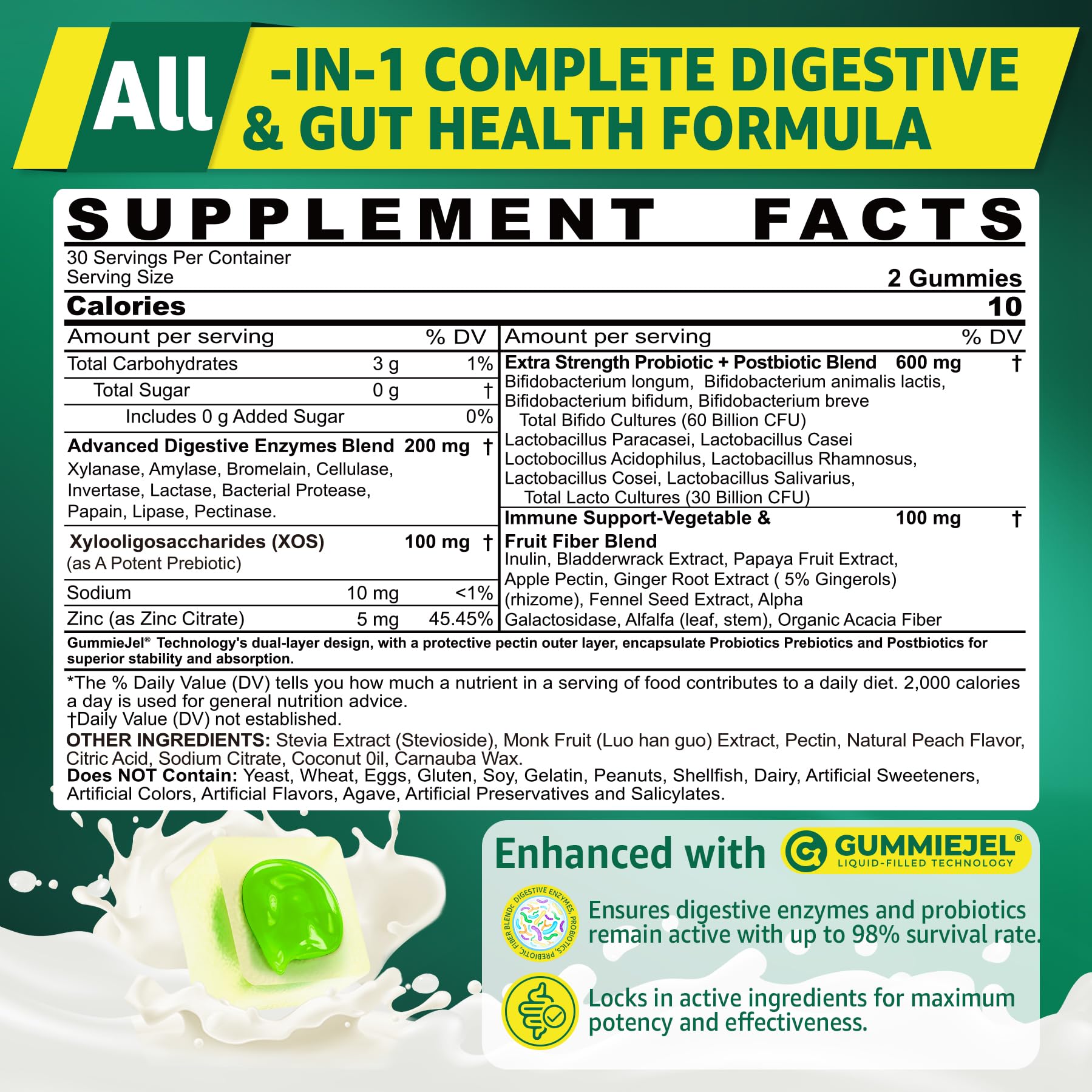 Gomme pêche EnvyCure – texture douce et goût naturel pour ingestion facile