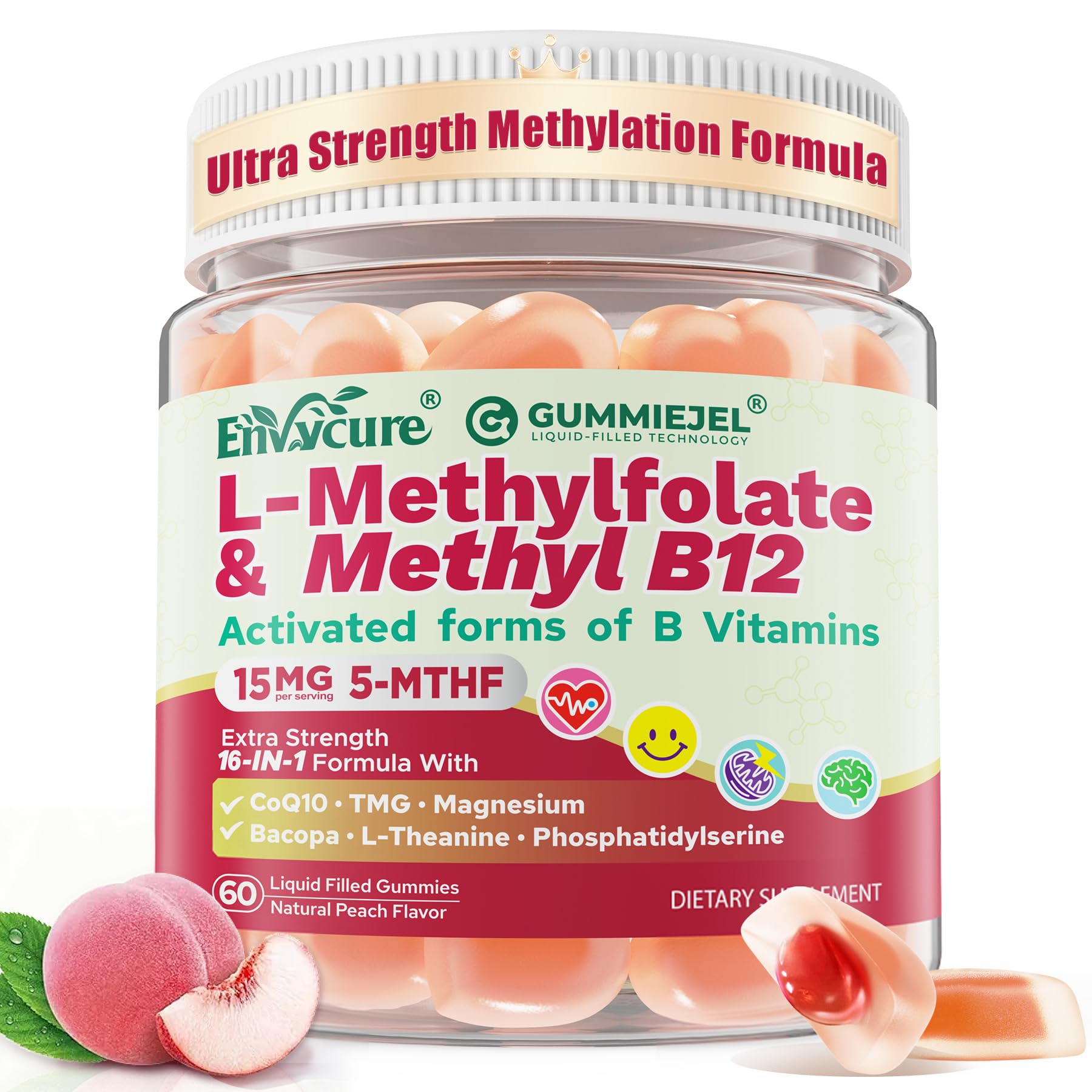 EnvyCure – gummies en bouteille, énergie durable.