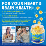 Oméga-3 EnvyCure avec CoQ10 et Magnésium, formulation enrichie pour l'énergie.