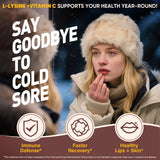 EnvCure L-Lysine Gummies avec vitamine C et D3, soutien peau et dents.