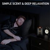 Bougie Enwhisco Santal, notes boisées propices à la méditation.