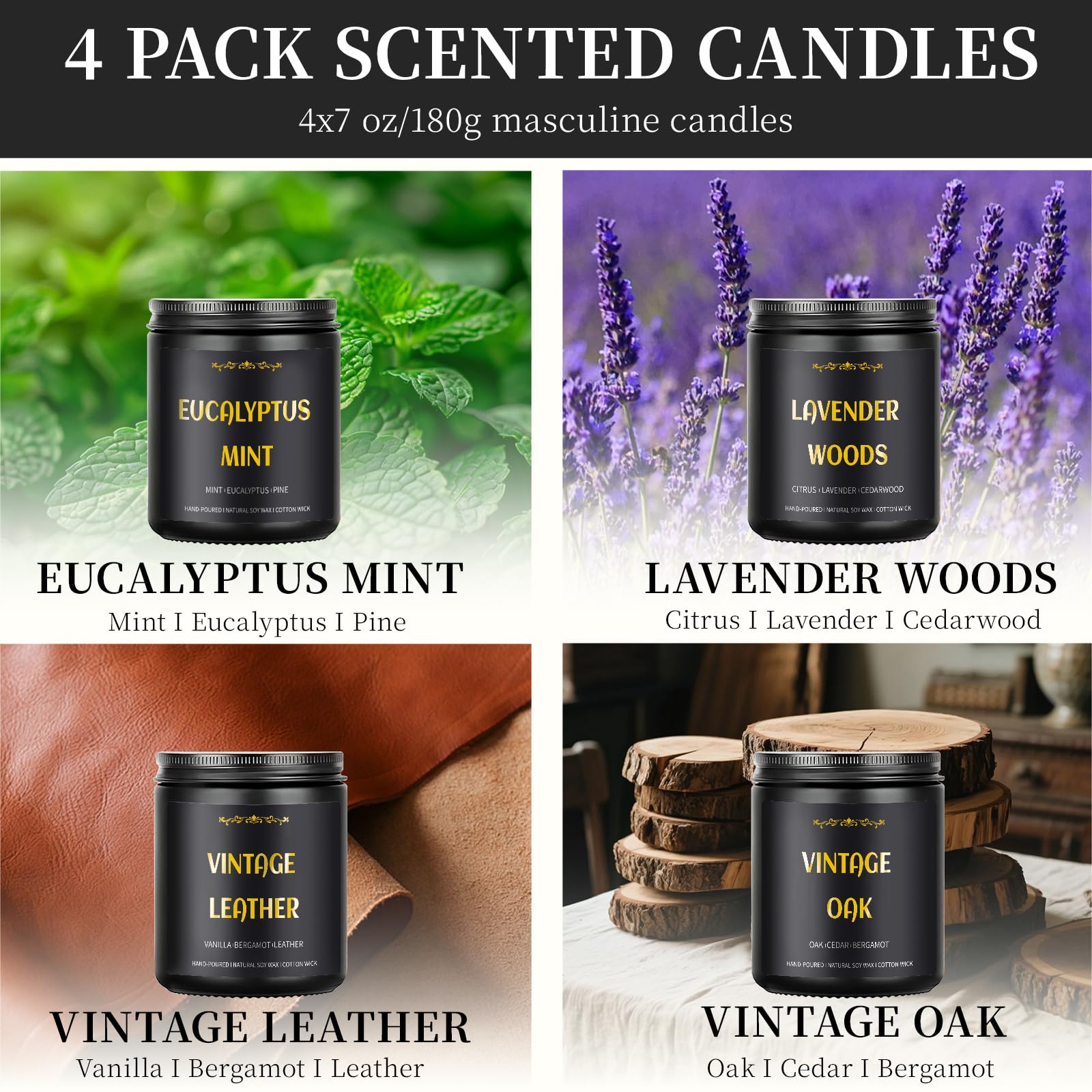 Coffret noir Enwhisco avec embossage doré, design élégant pour un cadeau.