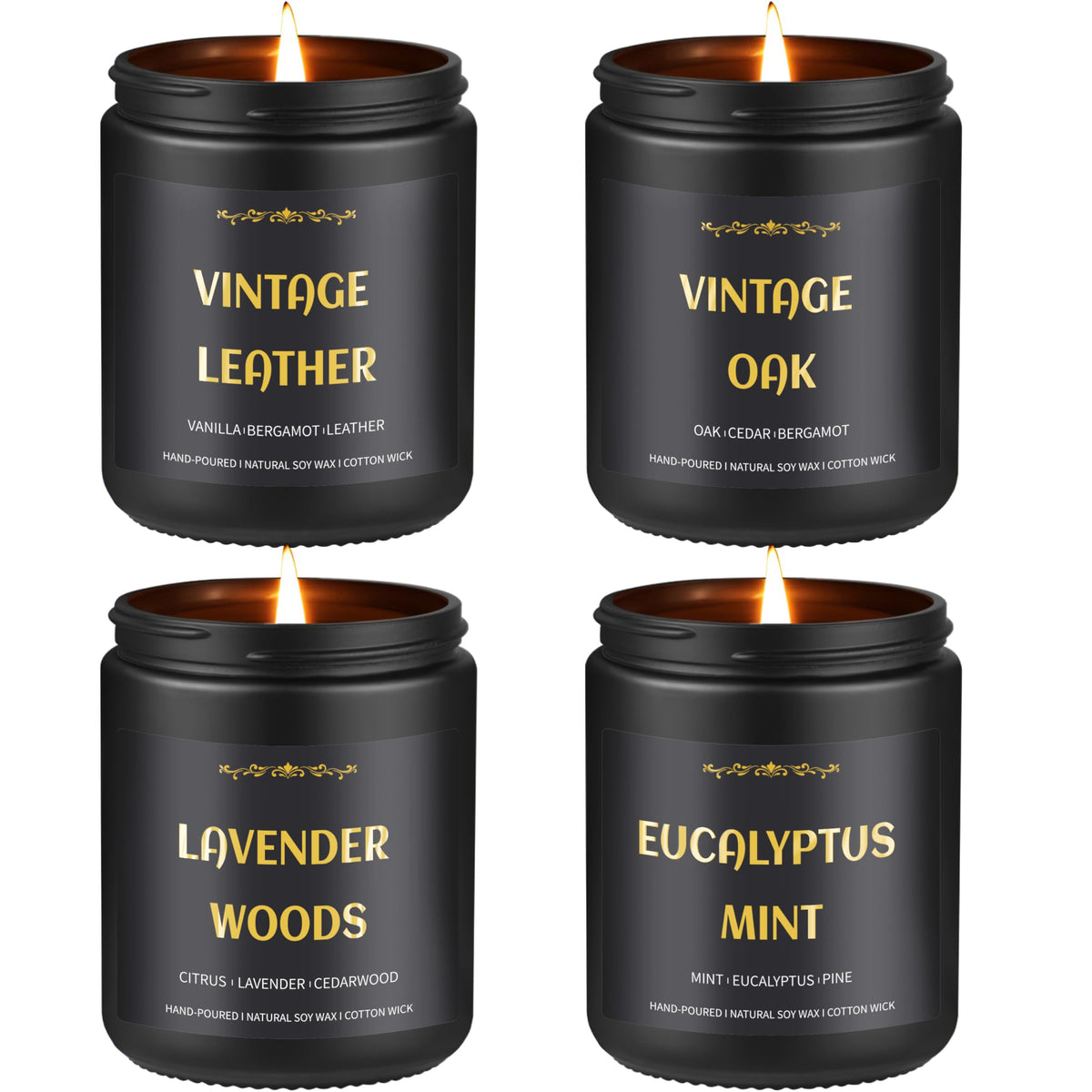 Bougie Enwhisco Lavande-Eucalyptus pour une ambiance apaisante et revitalisante.