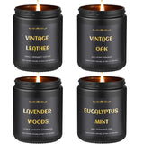 Bougie Enwhisco Lavande-Eucalyptus pour une ambiance apaisante et revitalisante.