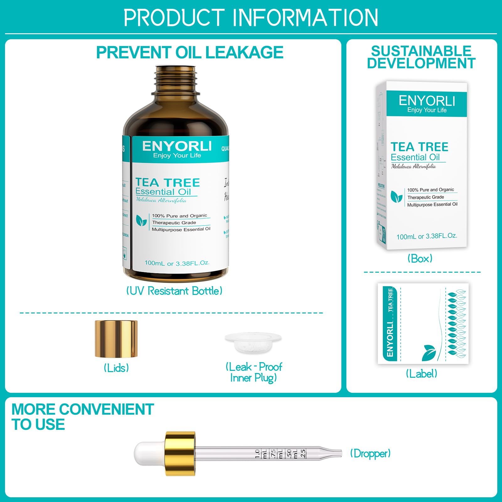 ENYORLI Tea Tree – routine quotidienne naturelle et pratique.